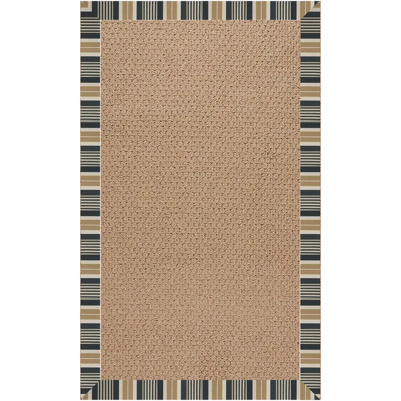 Creative Concepts-Raffia Long Hill Ebony Rectangle Rug - 7\'9\" x 10\'9\"