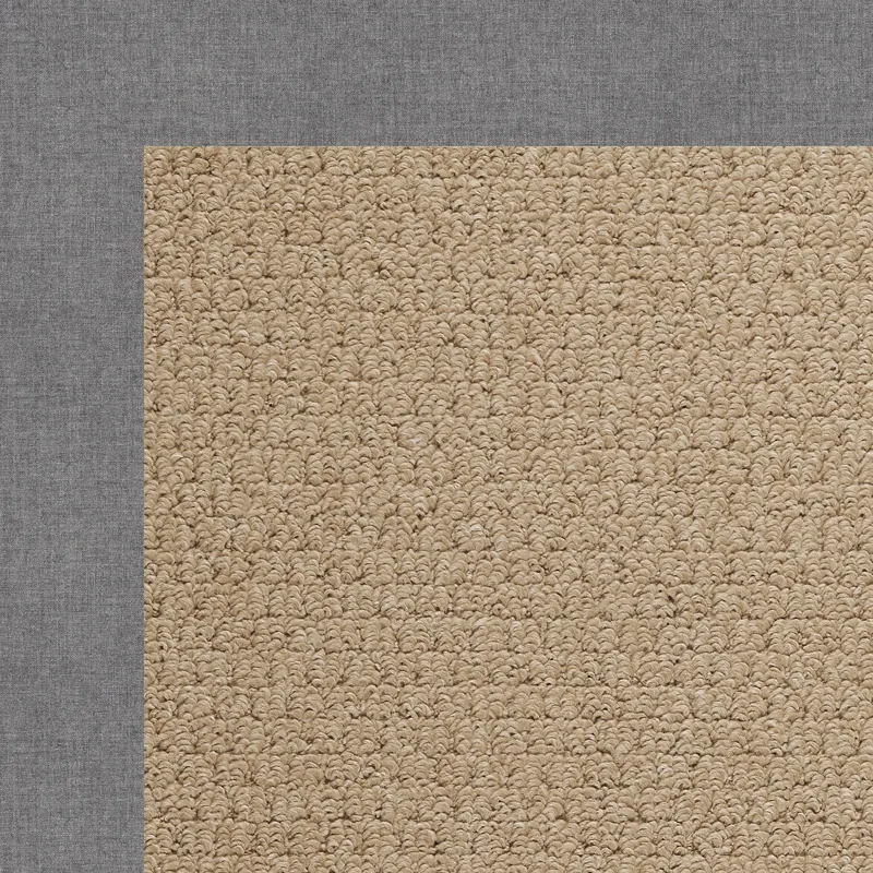 Creative Concepts-Raffia Canvas Slate Rectangle Rug - 10\' x 14\'