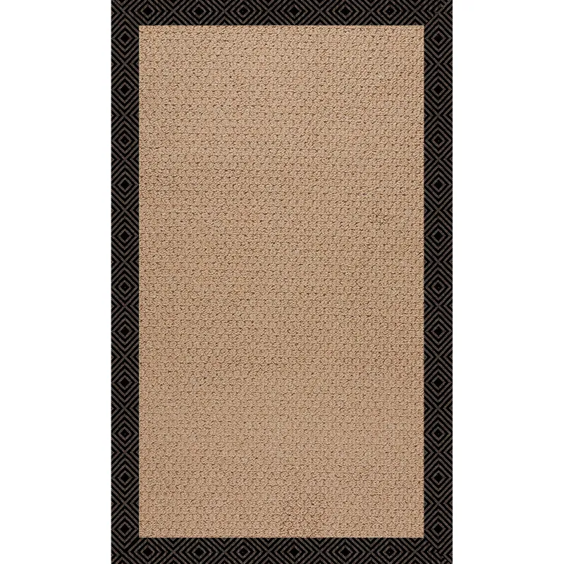 Creative Concepts-Raffia Fortune Lava Rectangle Rug - 5\' x 8\'
