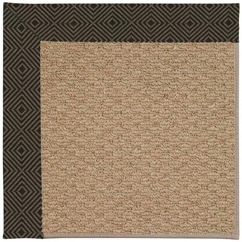 Creative Concepts-Raffia Fortune Lava Rectangle Rug - 5\' x 8\'