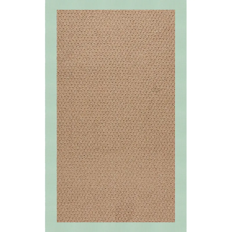 Creative Concepts-Raffia Canvas Spa Blue Rectangle Rug - 9\' x 12\'