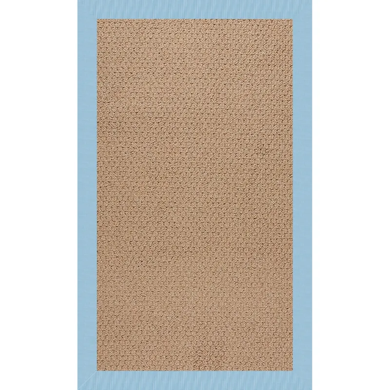 Creative Concepts-Raffia Canvas Air Blue Rectangle Rug - 7\' x 9\'