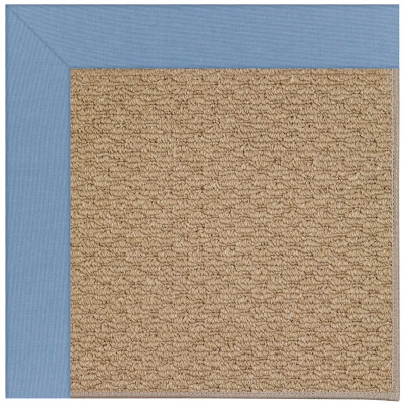 Creative Concepts-Raffia Canvas Air Blue Rectangle Rug - 7\' x 9\'