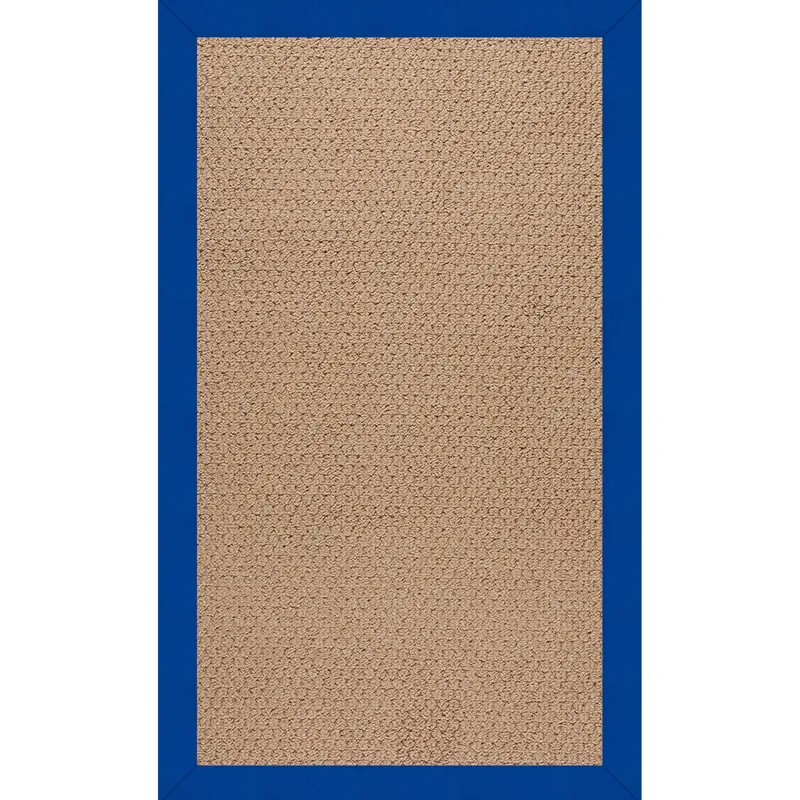 Creative Concepts-Raffia Canvas Pacific Blue Rectangle Rug - 10\' x 14\'