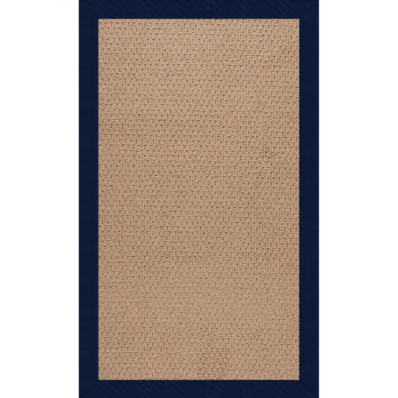 Creative Concepts-Raffia Canvas Neptune Rectangle Rug - 6\' x 6\'