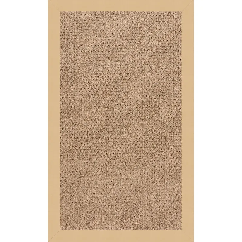 Creative Concepts-Raffia Canvas Antique Beige Rectangle Rug - 5\' x 8\'