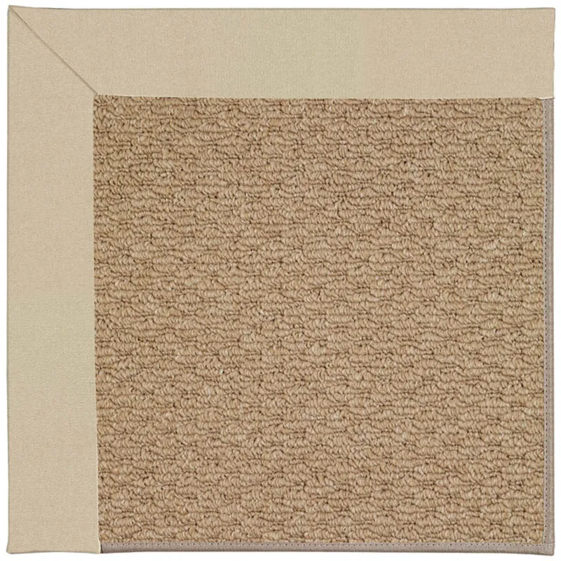 Creative Concepts-Raffia Canvas Antique Beige Rectangle Rug - 5\' x 8\'