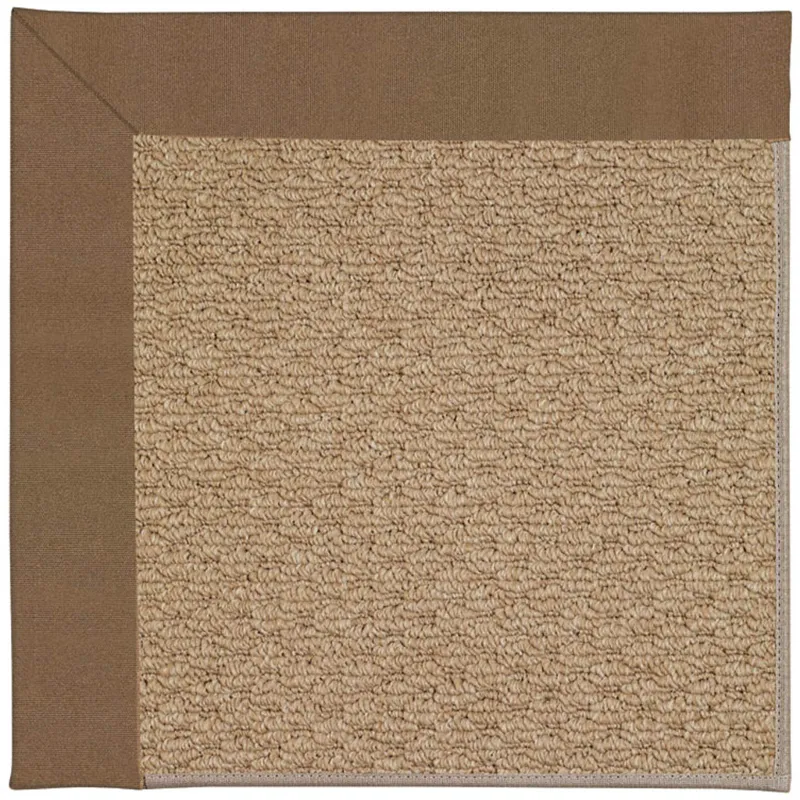 Creative Concepts-Raffia Canvas Cocoa Runner Rug - 2\'6\" x 10\'6\"