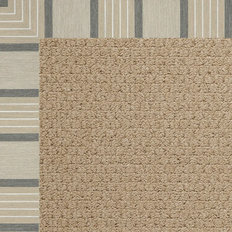 Creative Concepts-Raffia Cove Pebble Rectangle Rug - 4\' x 6\'