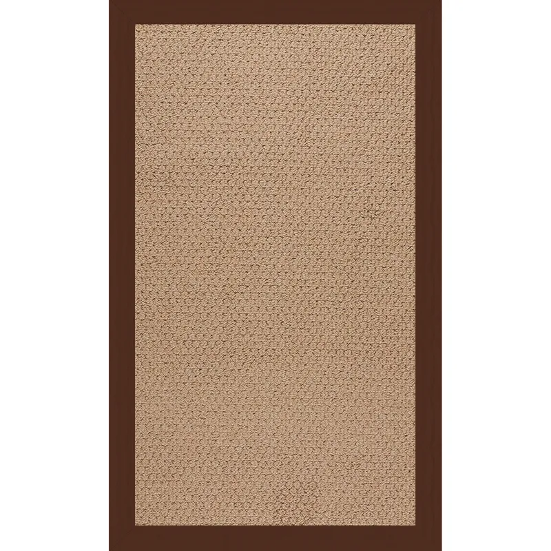 Creative Concepts-Raffia Canvas Bay Brown Rectangle Rug - 7\' x 9\'