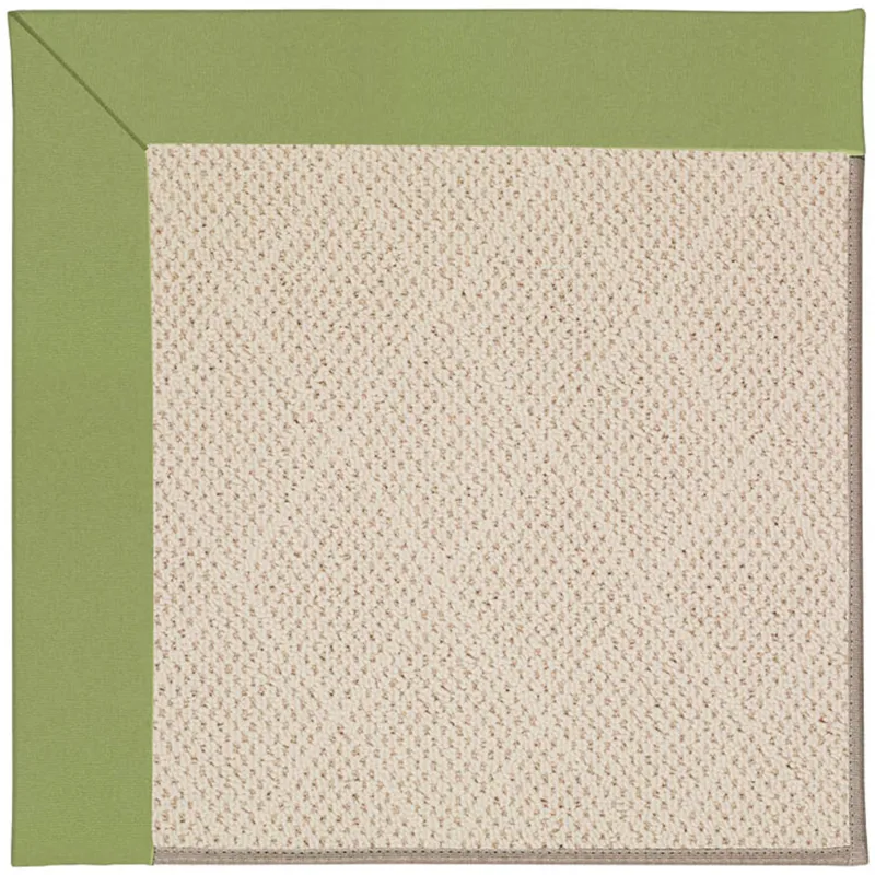 Creative Concepts-White Wicker Canvas Citron Runner Rug - 2\'6\" x 12\'6\"