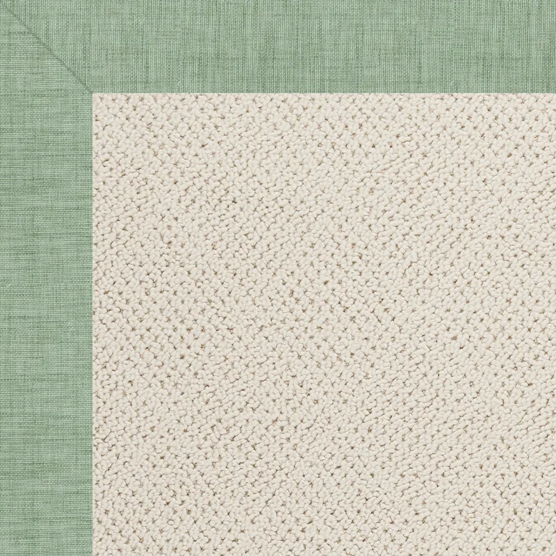 Creative Concepts-White Wicker Rave Spearmint Runner Rug - 2\'6\" x 12\'6\"