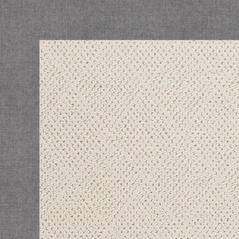 Creative Concepts-White Wicker Canvas Slate Runner Rug - 2\'6\" x 10\'6\"
