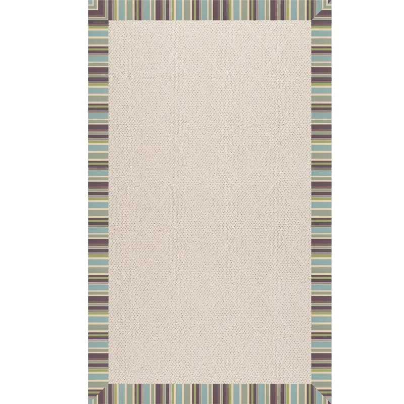 Creative Concepts-White Wicker Brannon Whisper Rectangle Rug - 10\' x 10\'
