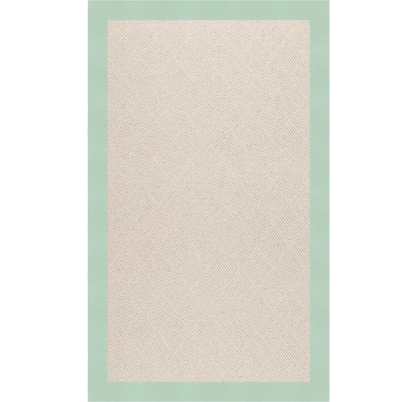 Creative Concepts-White Wicker Canvas Spa Blue Rectangle Rug - 7\'9\" x 10\'9\"
