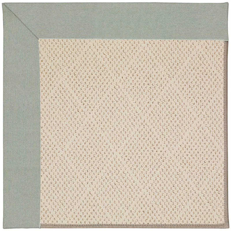 Creative Concepts-White Wicker Canvas Spa Blue Rectangle Rug - 7\'9\" x 10\'9\"