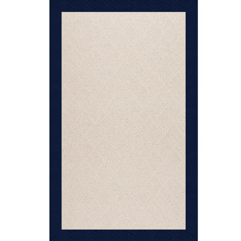 Creative Concepts-White Wicker Canvas Neptune Rectangle Rug - 4\' x 6\'