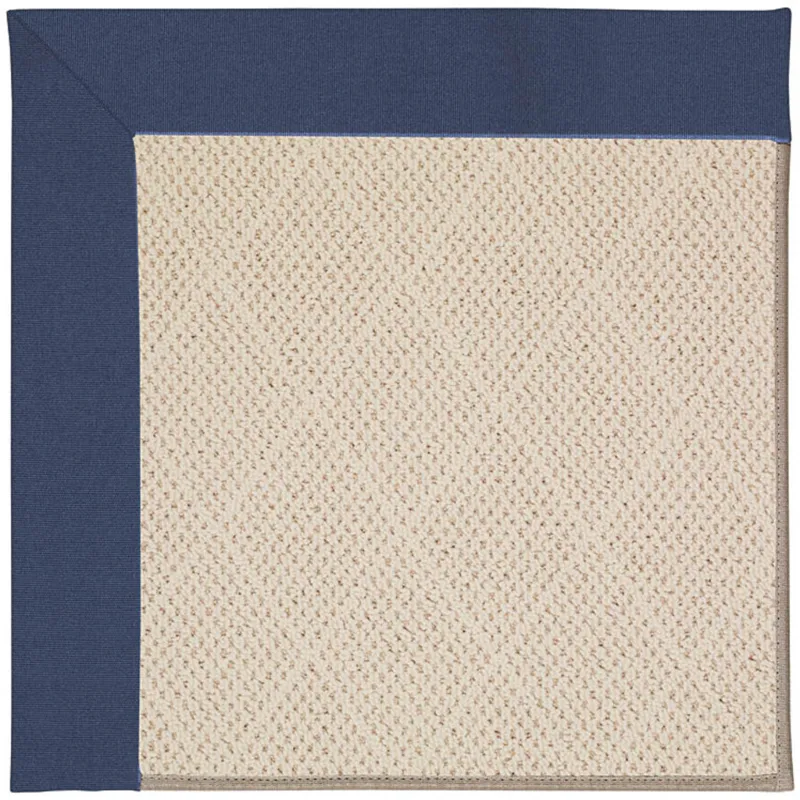 Creative Concepts-White Wicker Canvas Neptune Rectangle Rug - 4\' x 6\'