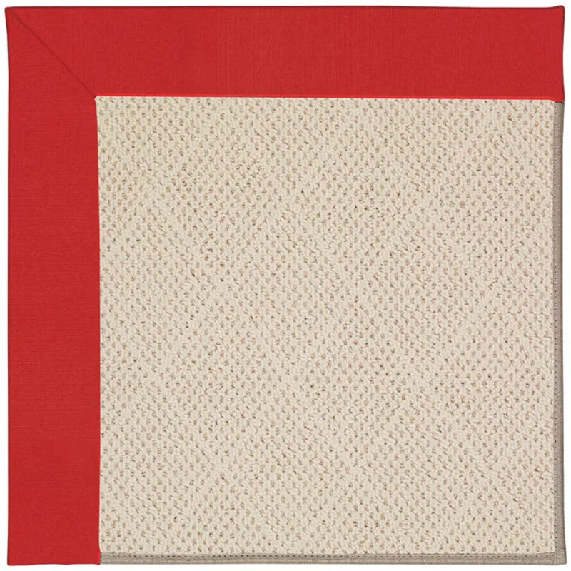 Creative Concepts-White Wicker Canvas Jockey Red Runner Rug - 2\'6\" x 8\'6\"