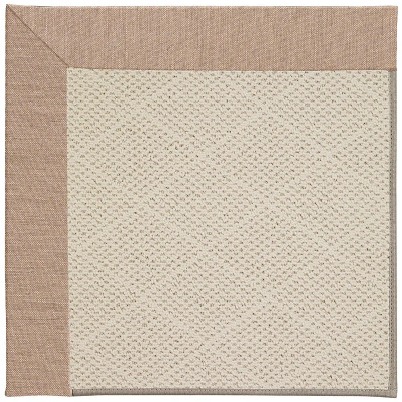Creative Concepts-White Wicker Cast Petal Octagon Rug - 4\' x 4\'