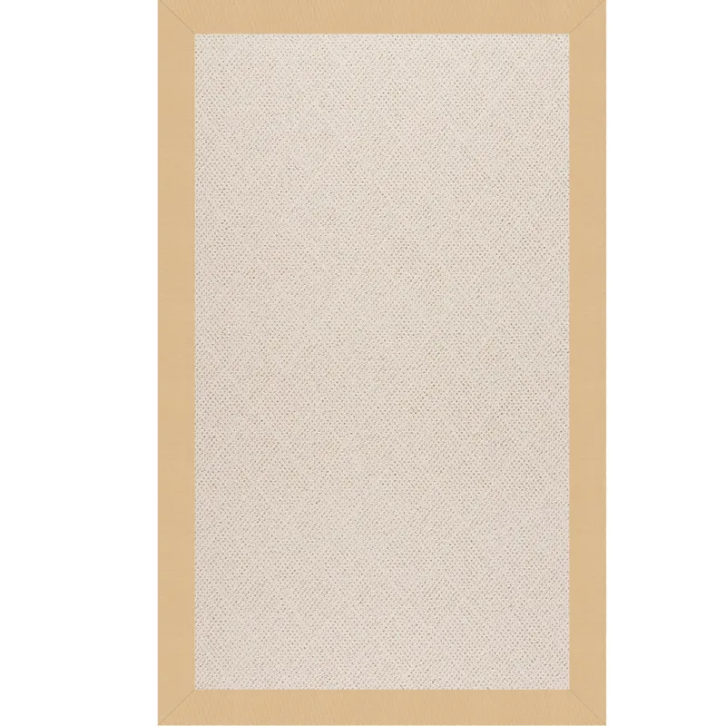 Creative Concepts-White Wicker Canvas Antique Beige Rectangle Rug - 12\' x 15\'