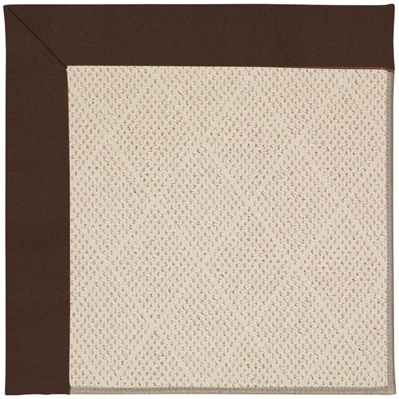 Creative Concepts-White Wicker Canvas Bay Brown Runner Rug - 2\'6\" x 10\'6\"