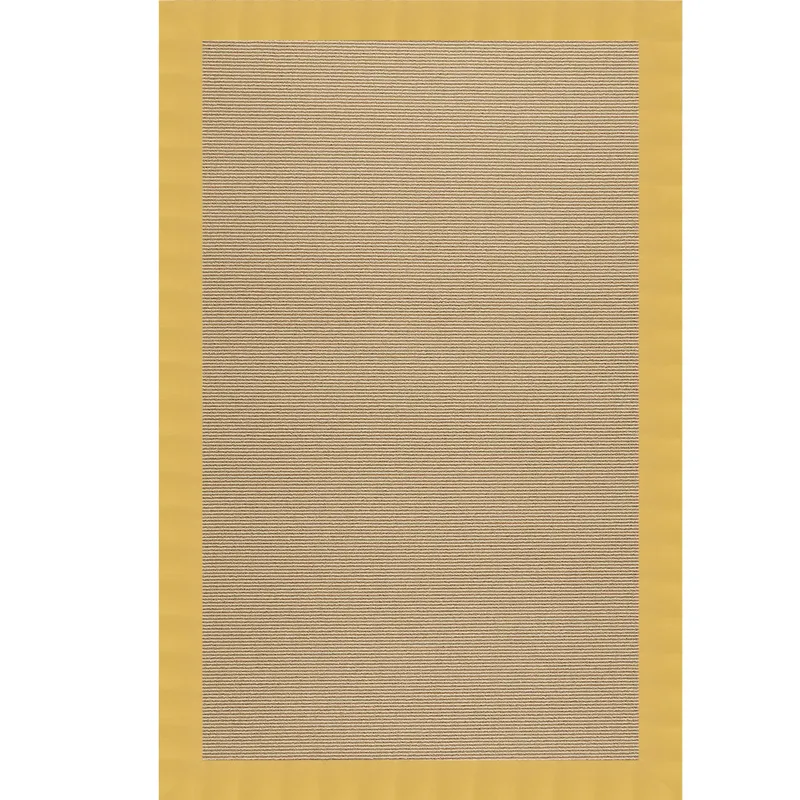 Creative Concepts-Sisal Canvas Canary Rectangle Rug - 10\' x 14\'