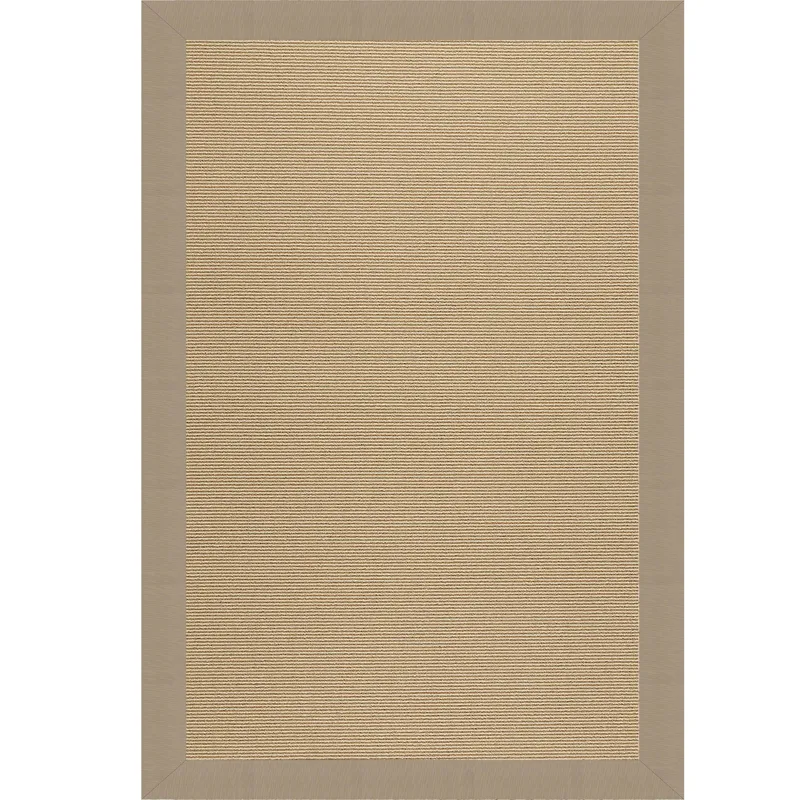 Creative Concepts-Sisal Canvas Linen Rectangle Rug - 4\' x 4\'