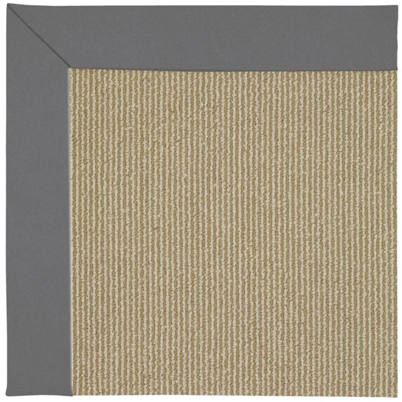 Creative Concepts-Sisal Canvas Charcoal Rectangle Rug - 7\'9\" x 10\'9\"