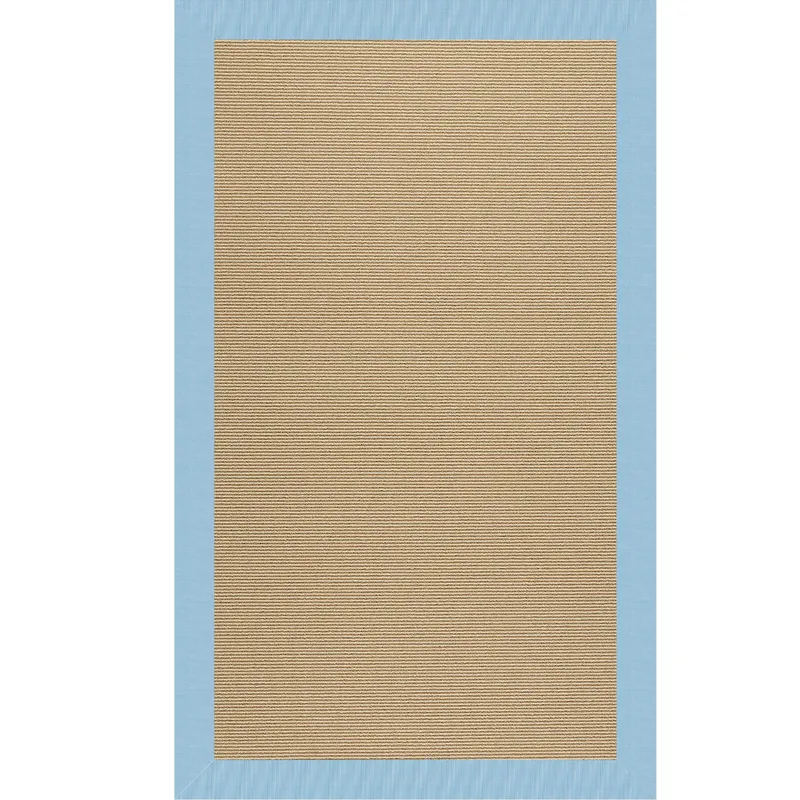 Creative Concepts-Sisal Canvas Air Blue Rectangle Rug - 4\' x 6\'