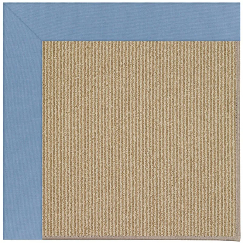 Creative Concepts-Sisal Canvas Air Blue Rectangle Rug - 4\' x 6\'