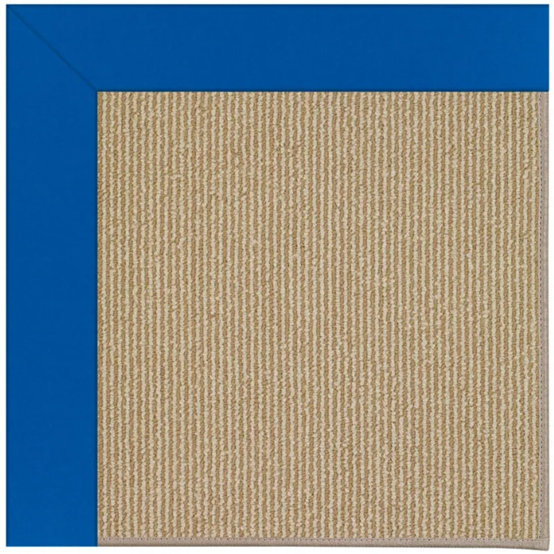 Creative Concepts-Sisal Canvas Pacific Blue Runner Rug - 2\'6\" x 10\'6\"