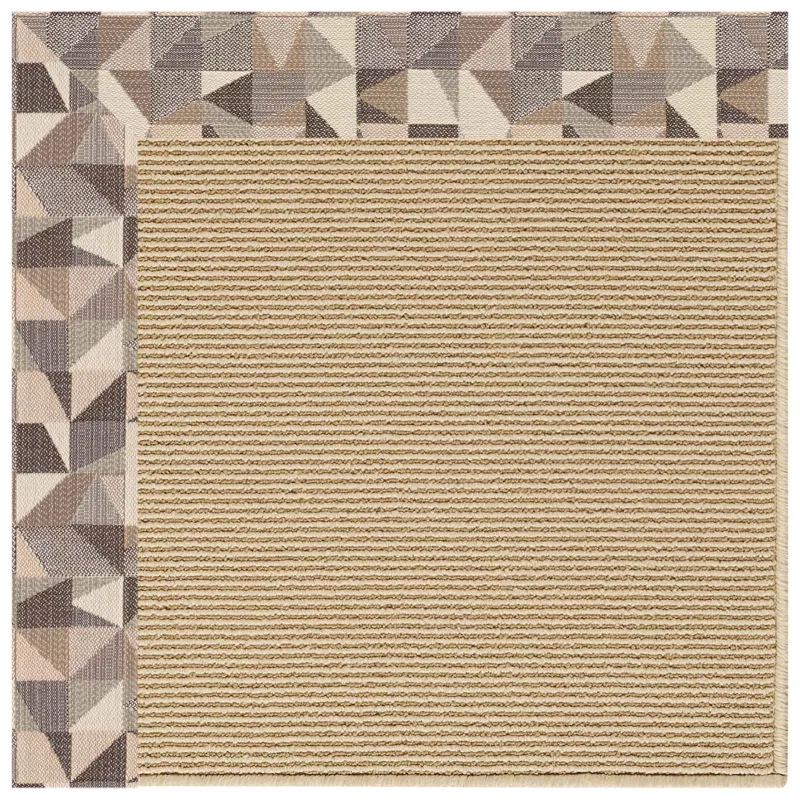 Creative Concepts-Sisal Geo Bronze Runner Rug - 2\'6\" x 8\'6\"