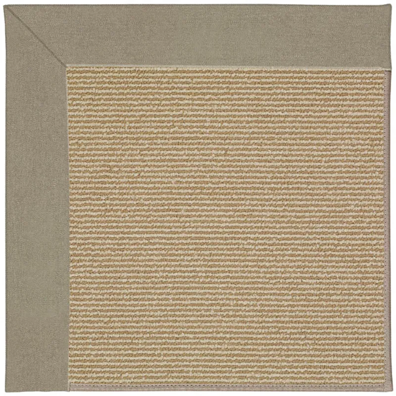 Creative Concepts-Sisal Canvas Taupe Octagon Rug - 6\' x 6\'