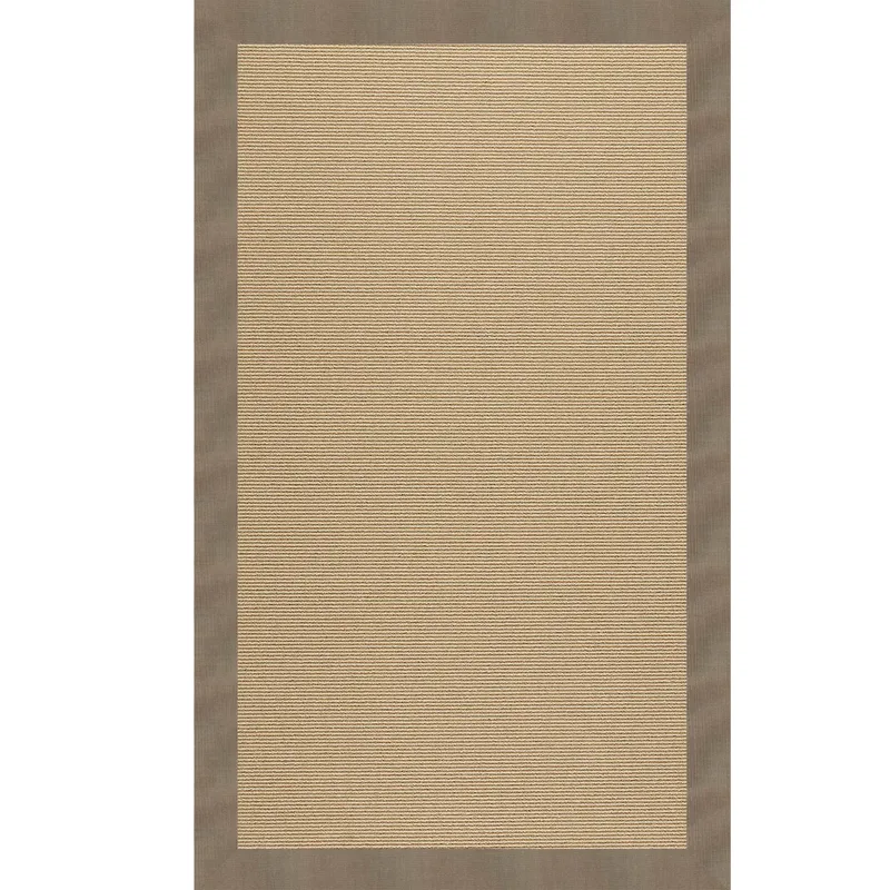 Creative Concepts-Sisal Canvas Taupe Rectangle Rug - 3\' x 5\'