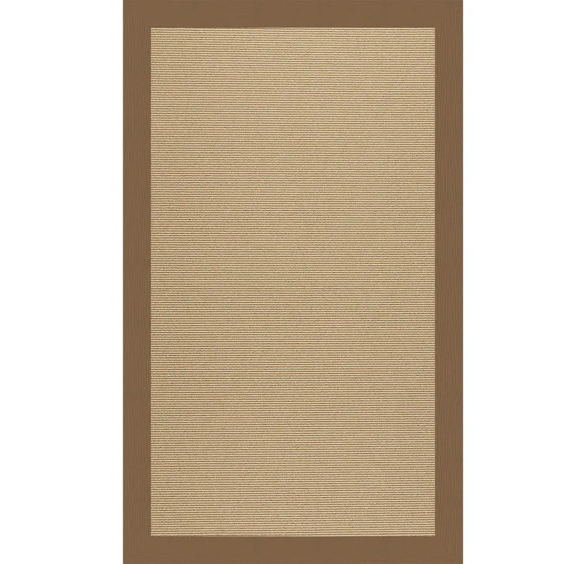 Creative Concepts-Sisal Canvas Cocoa Rectangle Rug - 9\' x 12\'
