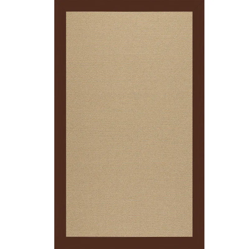 Creative Concepts-Sisal Canvas Bay Brown Rectangle Rug - 8\' x 8\'