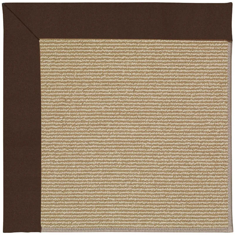 Creative Concepts-Sisal Canvas Bay Brown Rectangle Rug - 8\' x 8\'