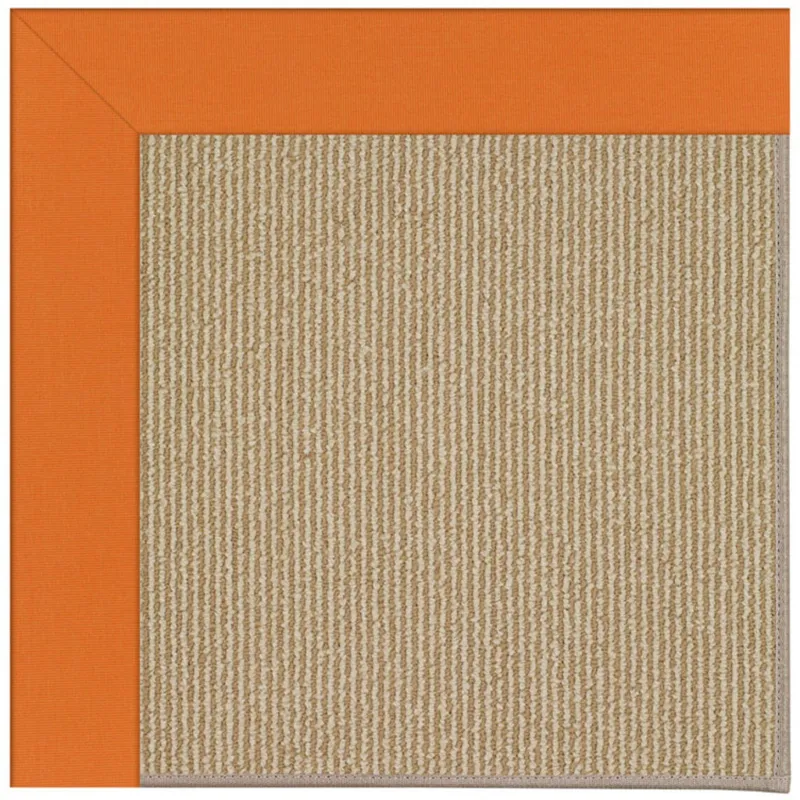 Creative Concepts-Sisal Canvas Tangerine Runner Rug - 2\'6\" x 8\'6\"