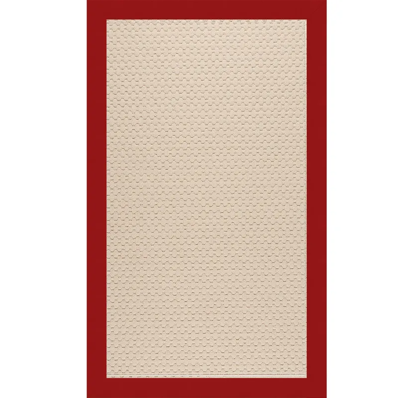 Creative Concepts-Sugar Mtn. Creative Concepts-Sugar Mtn. Canvas Jockey Red Rectangle Rug - 5\' x 8\
