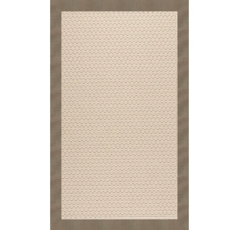 Creative Concepts-Sugar Mtn. Creative Concepts-Sugar Mtn. Canvas Taupe Rectangle Rug - 5\' x 8\'