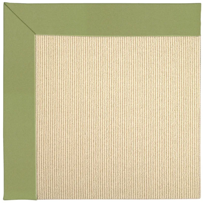 Creative Concepts-Beach Sisal Canvas Citron Octagon Rug - 8\' x 8\'