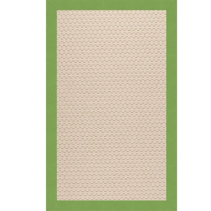 Creative Concepts-Beach Sisal Canvas Parrot Rectangle Rug - 7\' x 9\'
