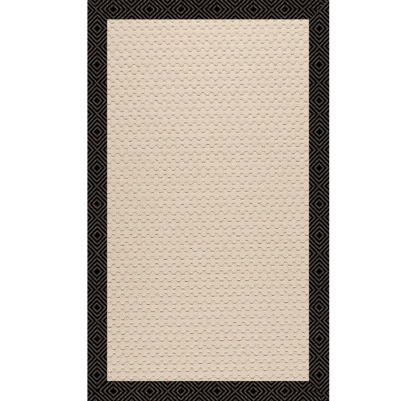 Creative Concepts-Beach Sisal Fortune Lava Rectangle Rug - 5\' x 8\'