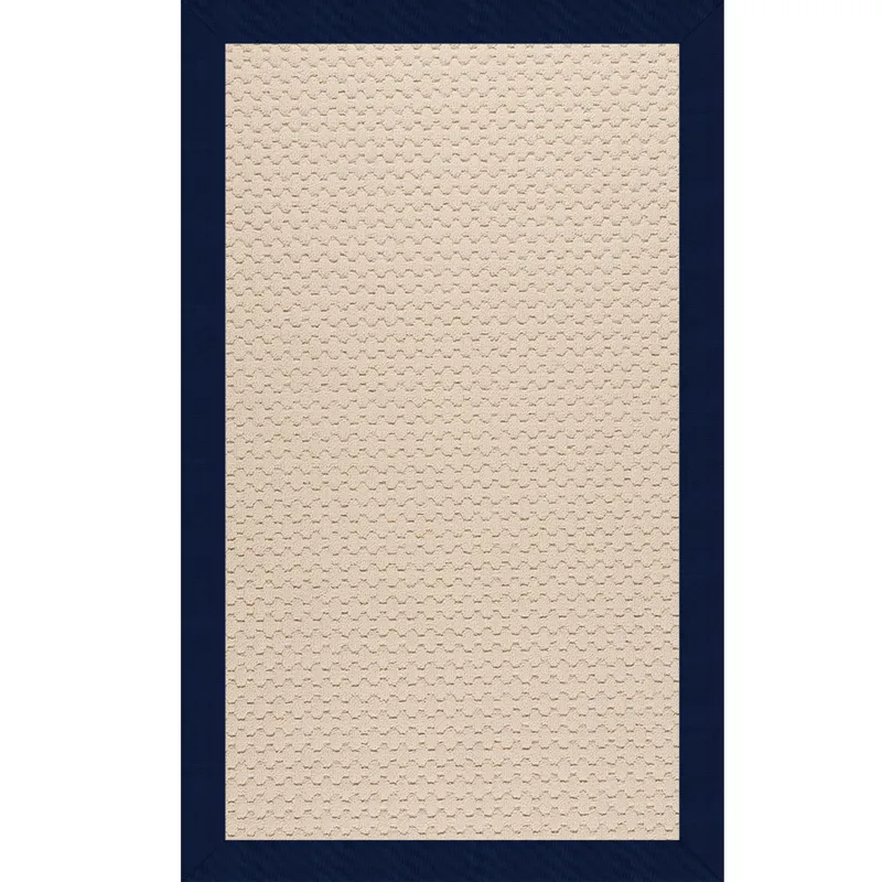 Creative Concepts-Beach Sisal Canvas Neptune Rectangle Rug - 2\' x 3\'