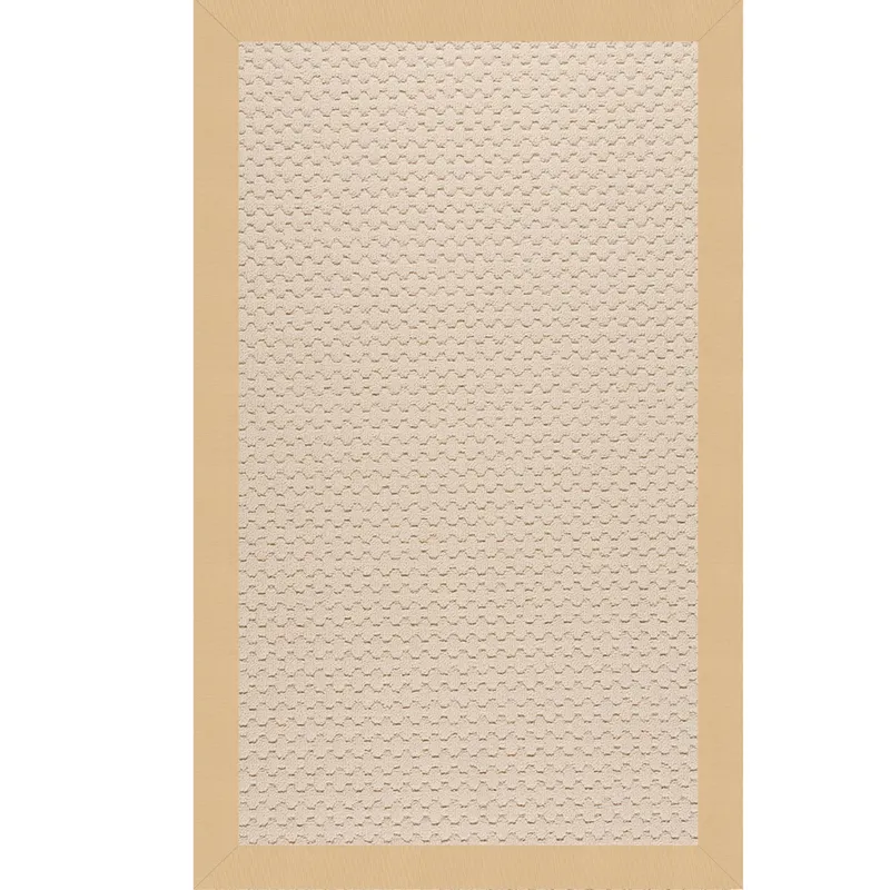 Creative Concepts-Beach Sisal Canvas Antique Beige Rectangle Rug - 7\'9\" x 7\'9\"