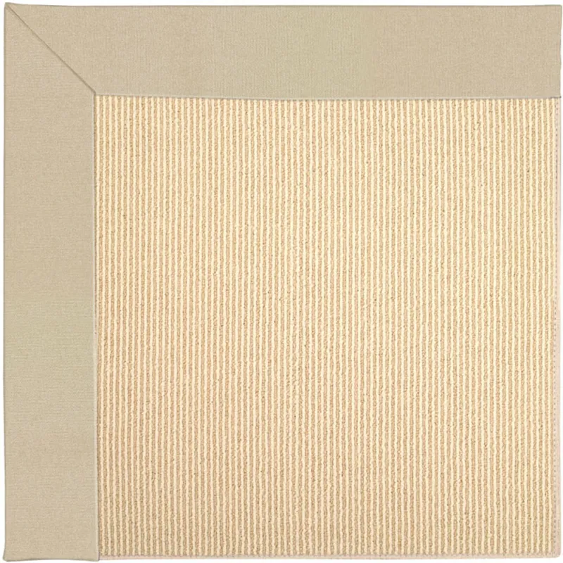 Creative Concepts-Beach Sisal Canvas Antique Beige Runner Rug - 2\'6\" x 12\'6\"