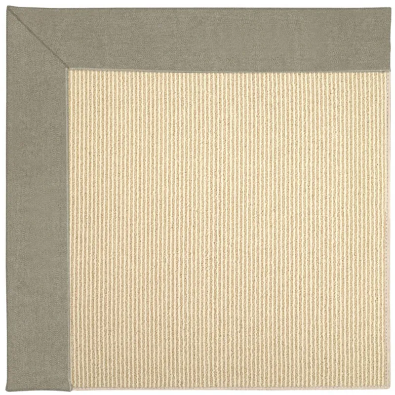 Creative Concepts-Beach Sisal Canvas Taupe Runner Rug - 2\'6\" x 8\'6\"