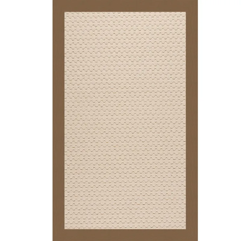 Creative Concepts-Beach Sisal Canvas Cocoa Rectangle Rug - 7\'9\" x 10\'9\"