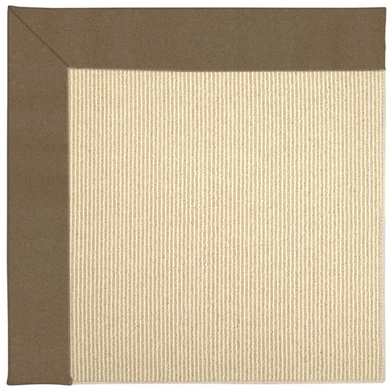 Creative Concepts-Beach Sisal Canvas Cocoa Rectangle Rug - 7\'9\" x 10\'9\"